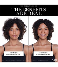 Slip Silk Queen Scalloped Edge Striped Pillowcase