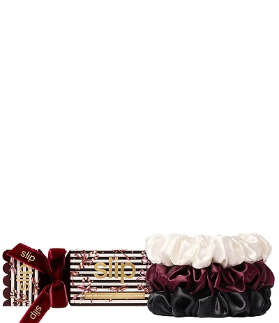 Slip Slipsilk Sugar Plum Scrunchie Holiday Cracker Set
