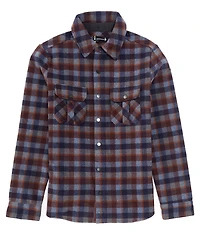 SmartWool Anchor Line Plaid Recycled Brushed Wool Fleece Shirt Jacket