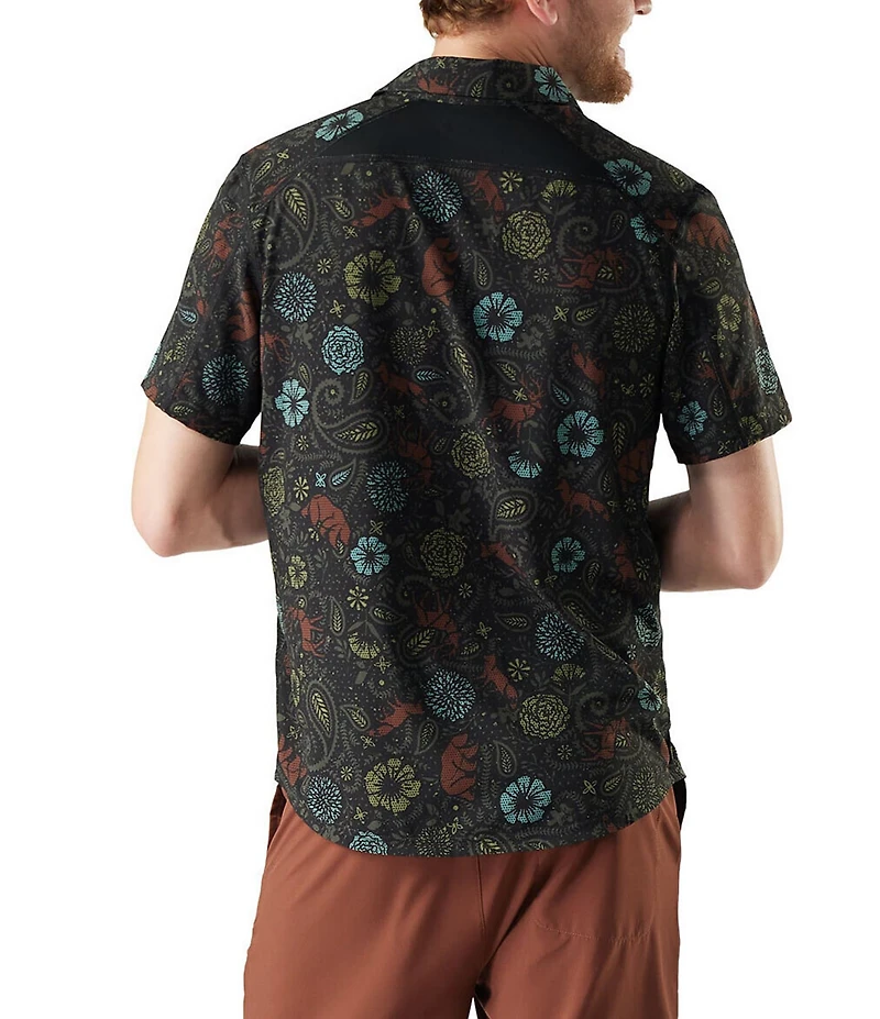 SmartWool Everyday Paisley Print Short Sleeve Woven Shirt