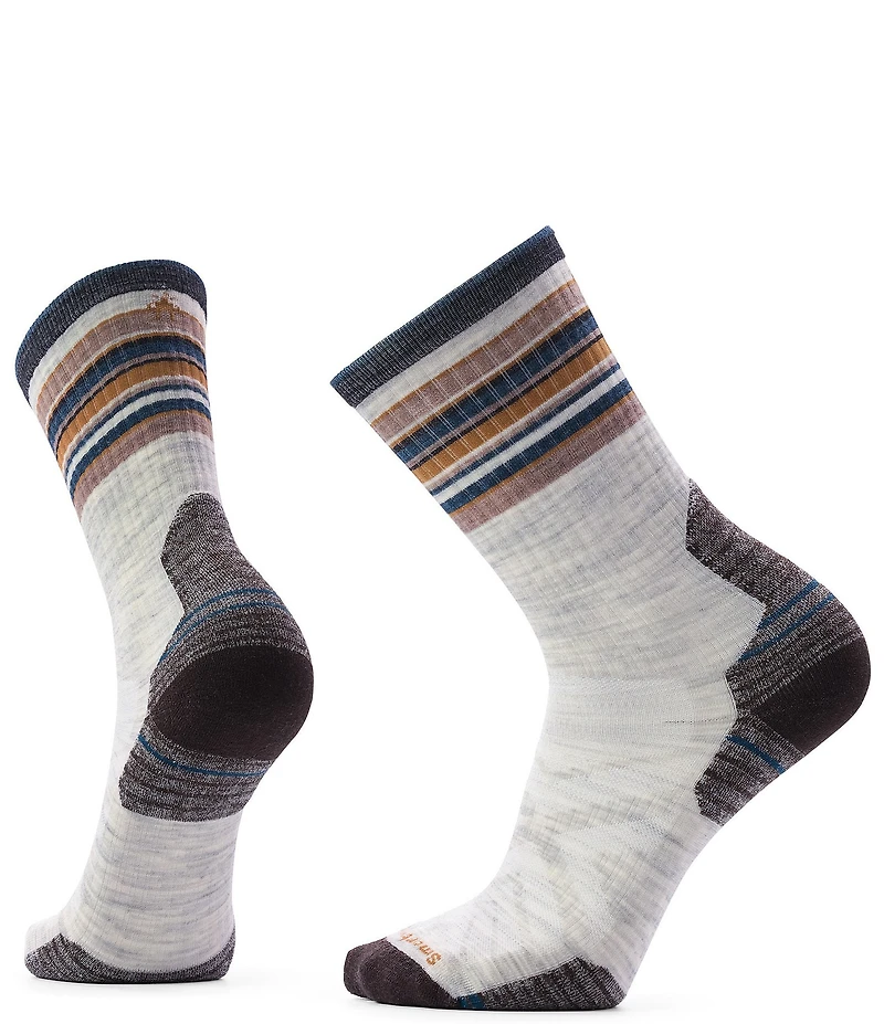 SmartWool Hike Targeted Cushion Bear Stripe Mid Crew Socks