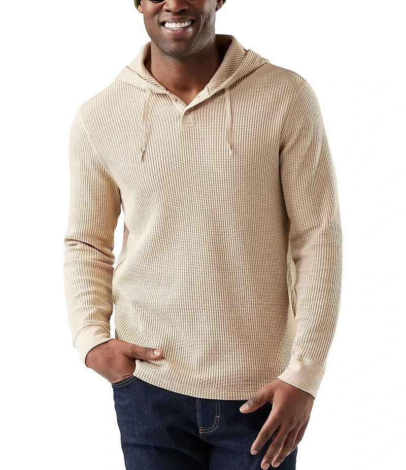SmartWool Waffle Long Sleeve Henley Hoodie
