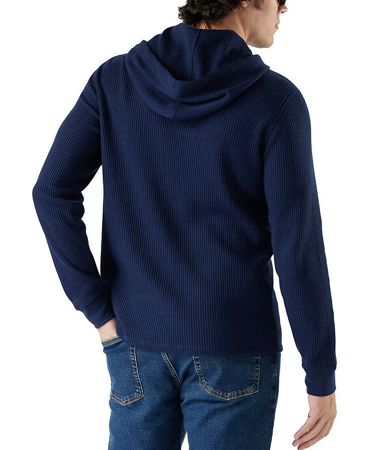 SmartWool Waffle Long Sleeve Henley Hoodie