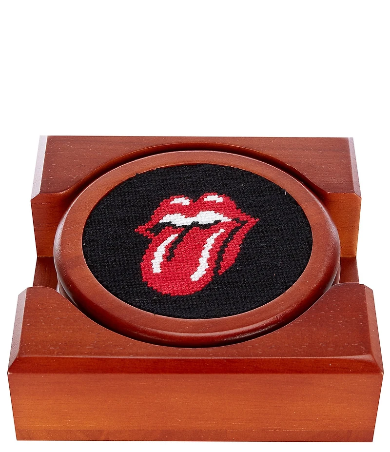 Smathers & Branson Rolling Stones Needlepoint Coaster Set