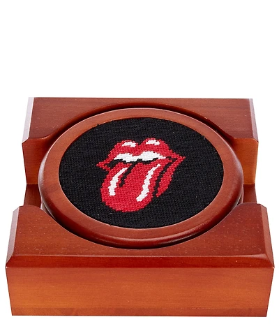 Smathers & Branson Rolling Stones Needlepoint Coaster Set