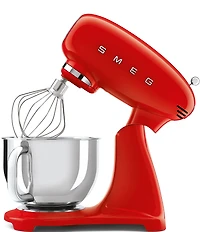 Smeg 50's Retro Model SMF05-Quart Stand Mixer with Stainless Steel Bowl