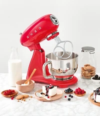 Smeg 50's Retro Model SMF035-Quart Stand Mixer with Stainless Steel Bowl