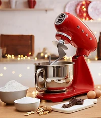 Smeg 50's Retro Model SMF035-Quart Stand Mixer with Stainless Steel Bowl
