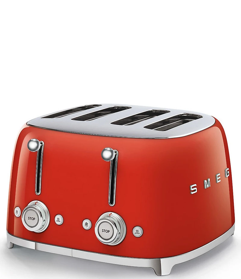 Smeg 50's Style Retro Aesthetic 4-Slice Toaster