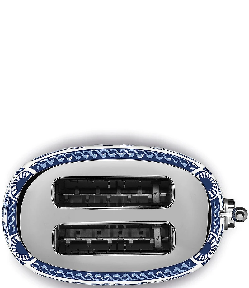 Smeg x Dolce & Gabbana Blu Mediterraneo 50's Retro 2-Slice Toaster