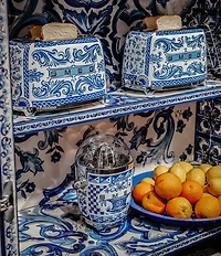 Smeg x Dolce & Gabbana Blu Mediterraneo 50's Retro 2-Slice Toaster