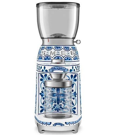 Smeg x Dolce & Gabbana Blu Mediterraneo Collection 50's Retro Coffee Grinder