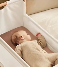 Snuz Bassinet Blush Dot Twin Pack Fitted Sheets