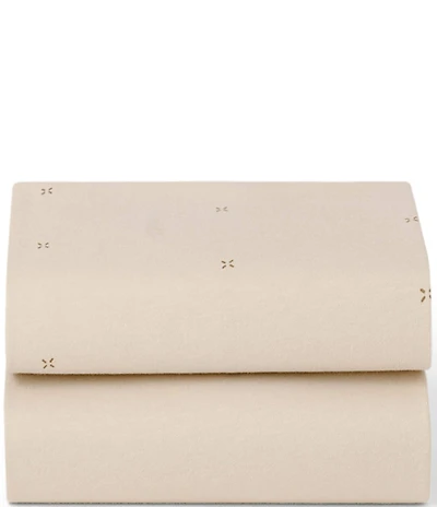Snuz Bassinet Cashmere Cross Twin Pack Fitted Sheets