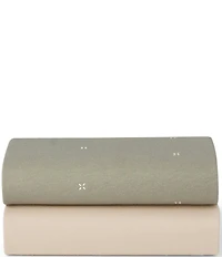 Snuz Bassinet Sage Cross Twin Pack Fitted Sheets