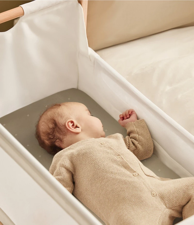 Snuz Bassinet Sage Cross Twin Pack Fitted Sheets