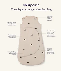 Snuz SnuzPouch 1.0 TOG Sage Cross Sleeping Bag For 0-6 Months