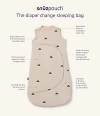 Snuz SnuzPouch TOG Blush Dot Sleeping Bag For 0-6 Months