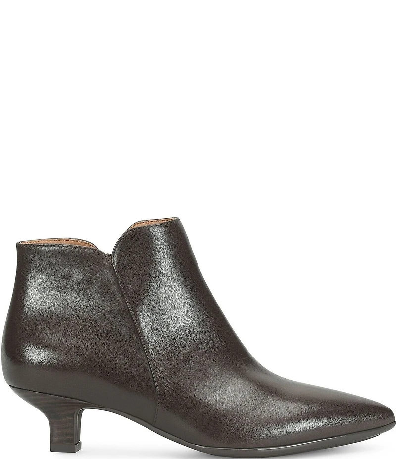 Sofft Sawyer Waterproof Leather Kitten Heel Dress Booties