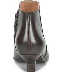 Sofft Sawyer Waterproof Leather Kitten Heel Dress Booties