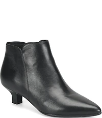 Sofft Sawyer Waterproof Leather Kitten Heel Dress Booties