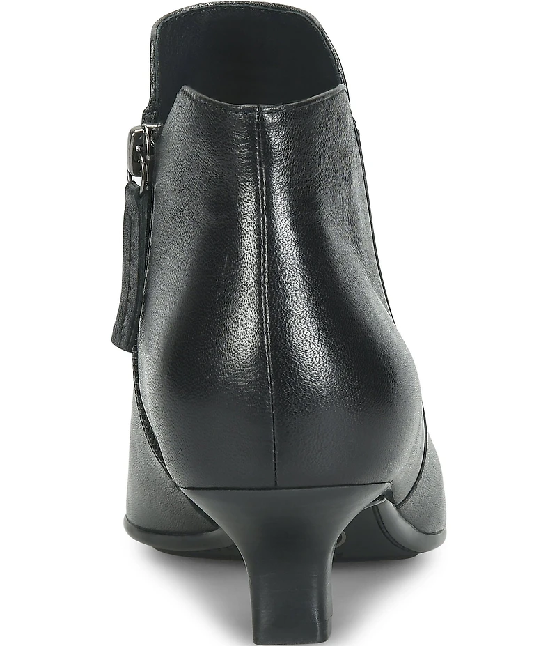 Sofft Sawyer Waterproof Leather Kitten Heel Dress Booties