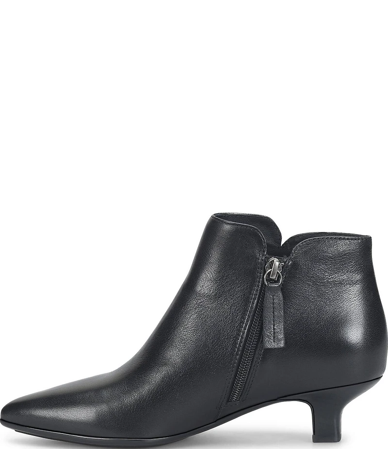 Sofft Sawyer Waterproof Leather Kitten Heel Dress Booties