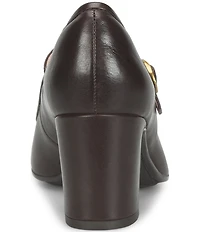 Sofft Adalaide Leather Mary Jane Block Heel Pumps