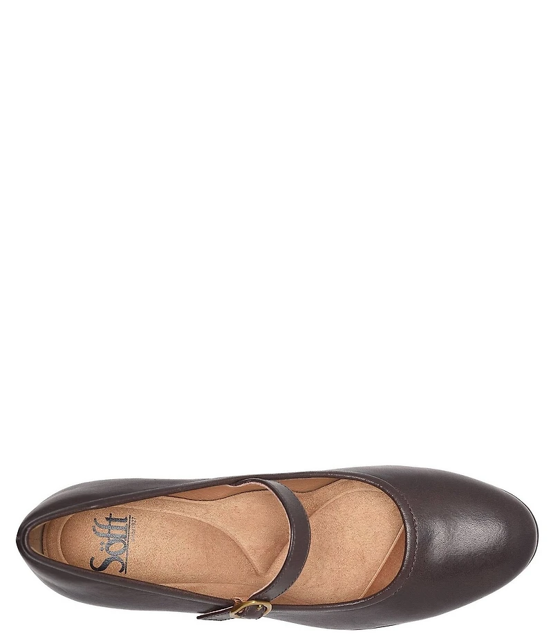 Sofft Adalaide Leather Mary Jane Block Heel Pumps