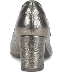 Sofft Adalaide Mary Jane Crushed Metallic Leather Pumps