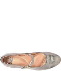 Sofft Adalaide Mary Jane Crushed Metallic Leather Pumps