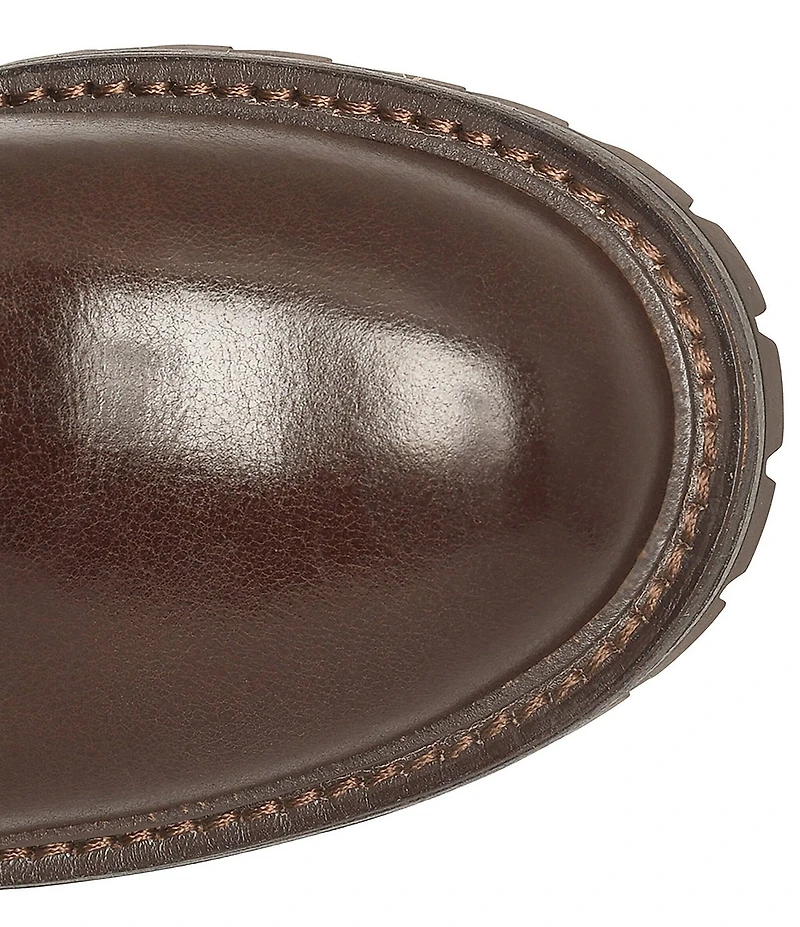 Sofft Adelle Aqua Sofft Collection Waterproof Leather Shearling Moto Buckle Boots