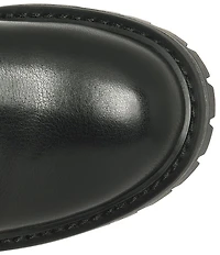 Sofft Adelle Aqua Sofft Collection Waterproof Leather Shearling Moto Buckle Boots