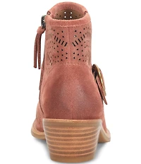 Sofft Adriana Perforated Suede Booties