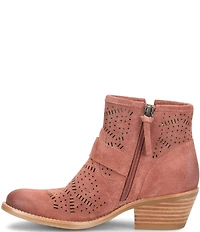 Sofft Adriana Perforated Suede Booties