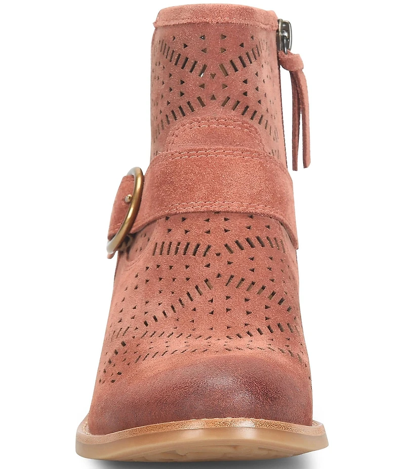 Sofft Adriana Perforated Suede Booties