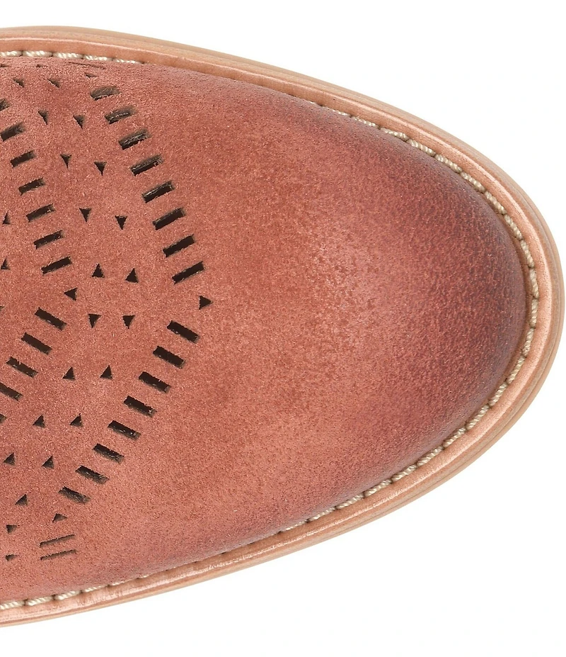 Sofft Adriana Perforated Suede Booties