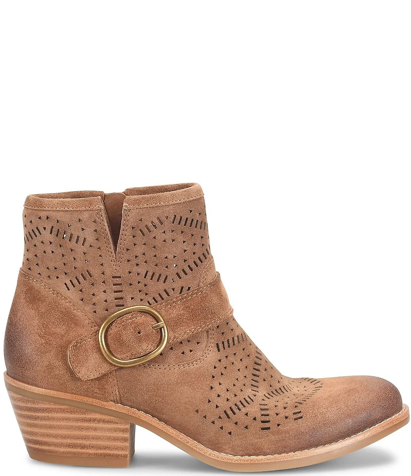 Sofft Adriana Perforated Suede Booties