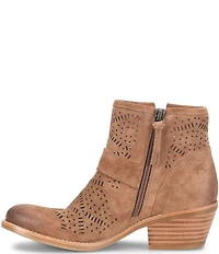 Sofft Adriana Perforated Suede Booties
