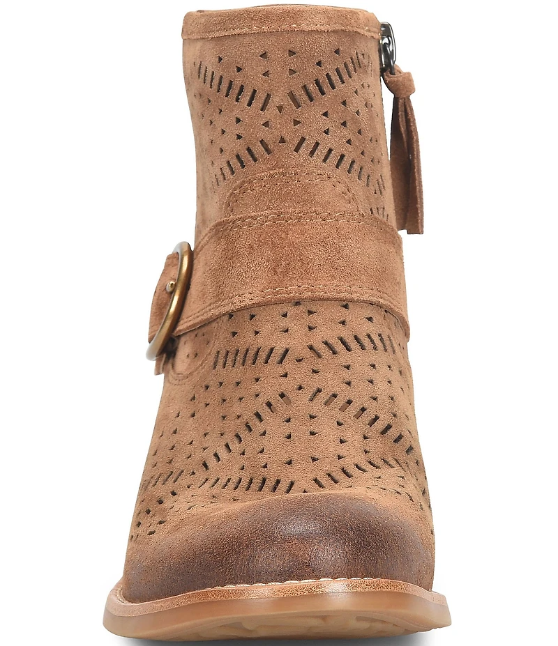 Sofft Adriana Perforated Suede Booties