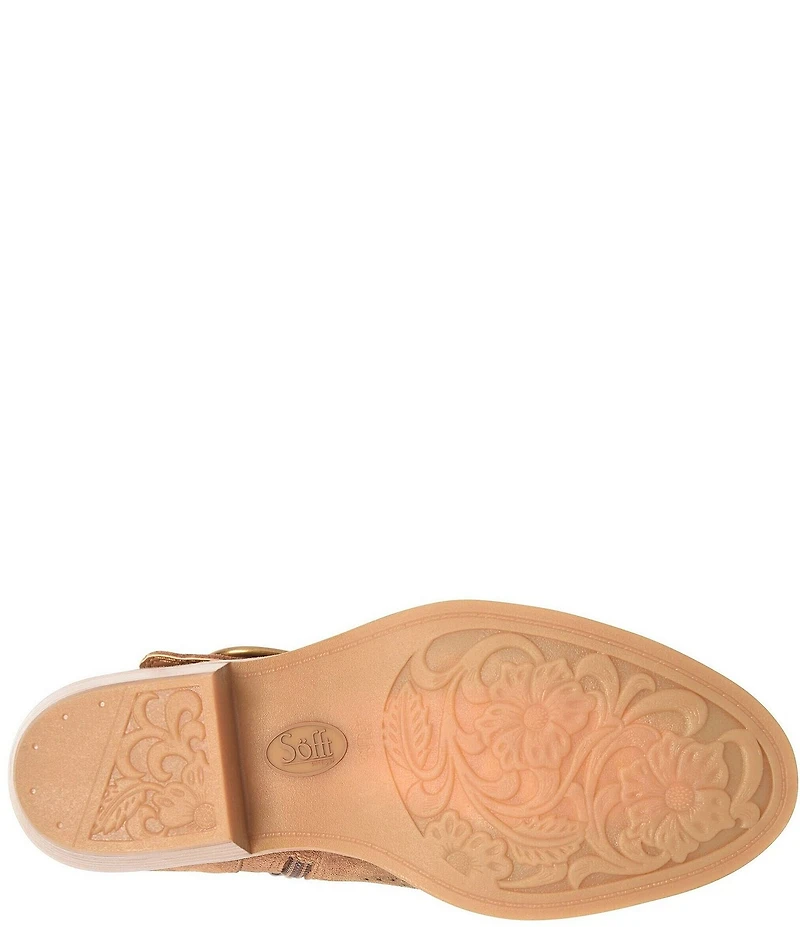 Sofft Adriana Perforated Suede Booties