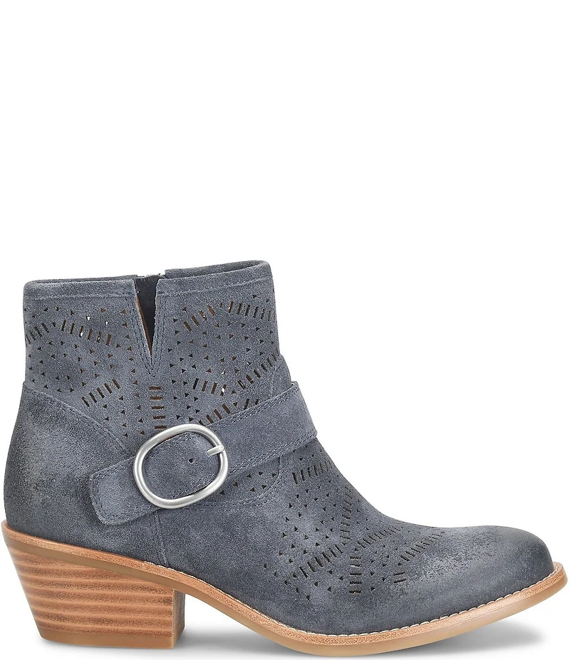 Sofft Adriana Perforated Suede Booties