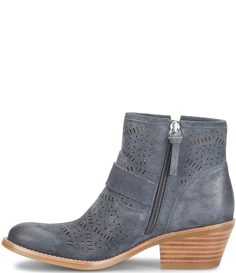 Sofft Adriana Perforated Suede Booties