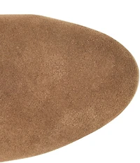 Sofft Albany Waterproof Suede Buckle Strap Hardware Block Heel Booties