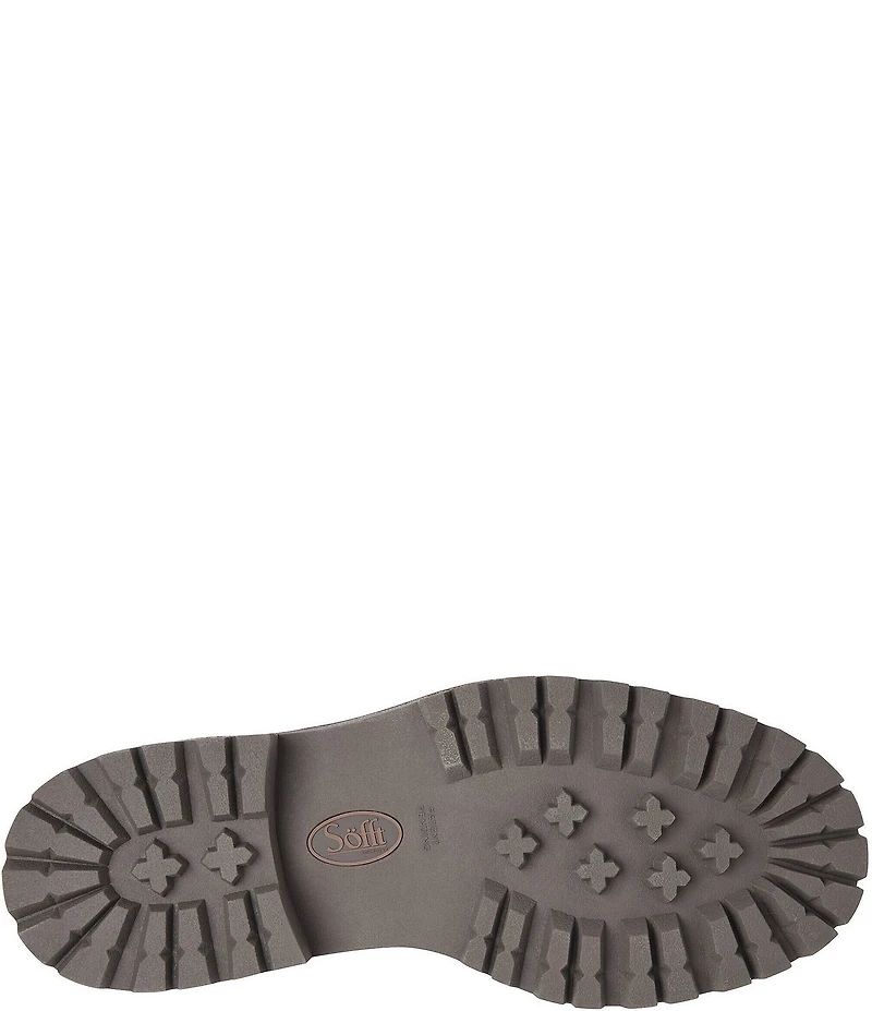 Sofft Alyssa Waterproof Leather Buckle Hardware Moto Boots