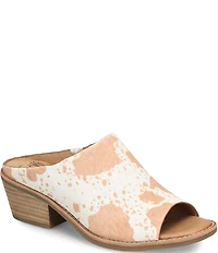 Sofft Aneesa Cow Peep Toe Mules