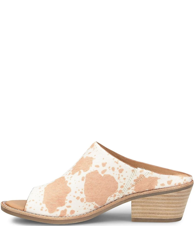 Sofft Aneesa Cow Peep Toe Mules