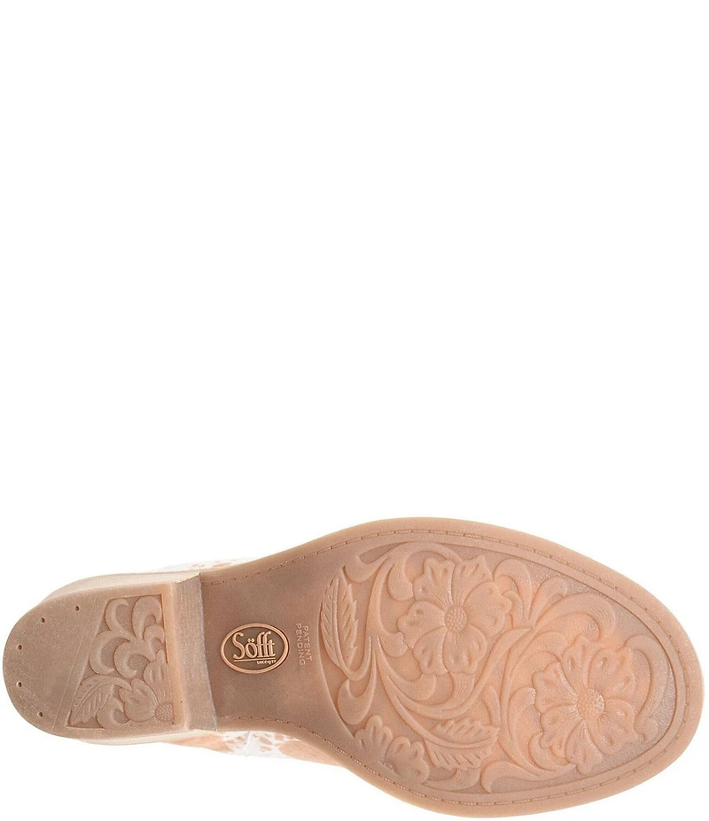 Sofft Aneesa Cow Peep Toe Mules