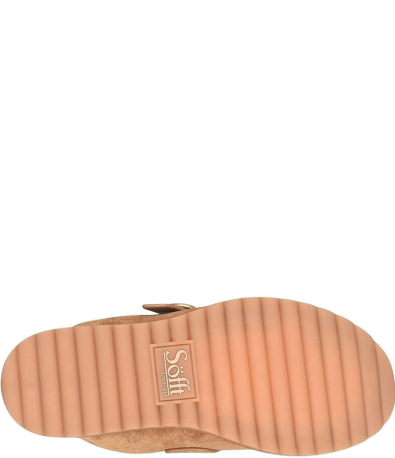 Sofft Angela Suede Shearling Clogs