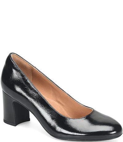 Sofft Anna Marie Crinkle Patent Leather Pumps